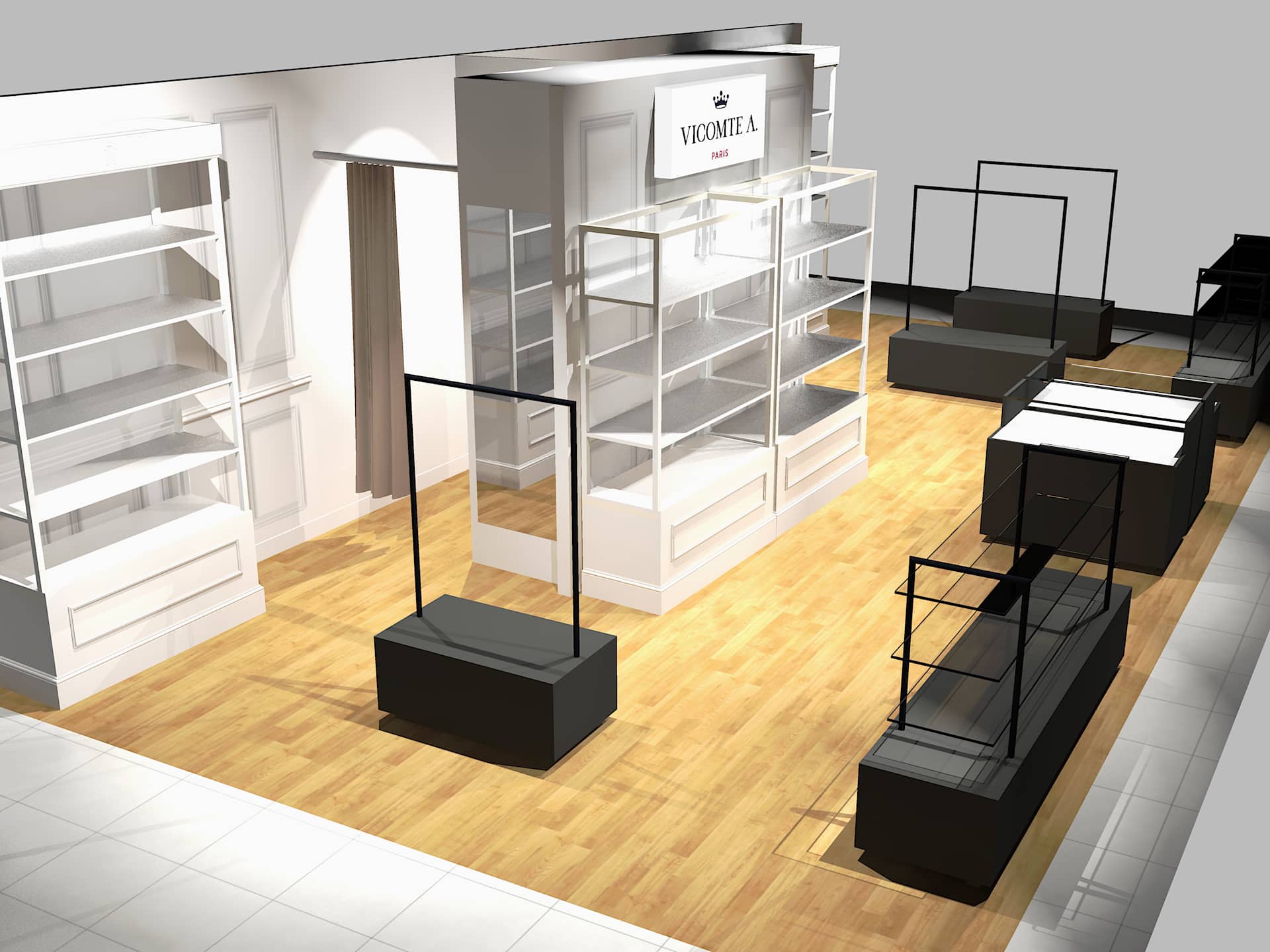 Simulation 3D boutique Vicomte A